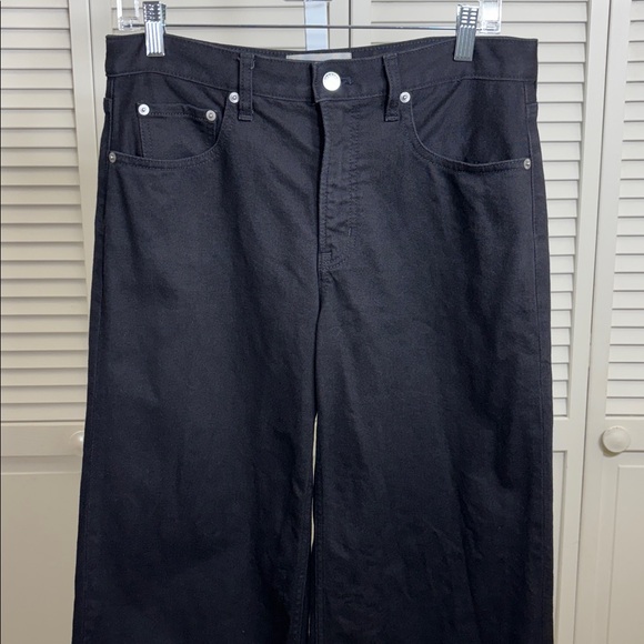 Everlane Black Wide Leg Mid Way Jeans Size 27 Regular - Picture 6 of 15